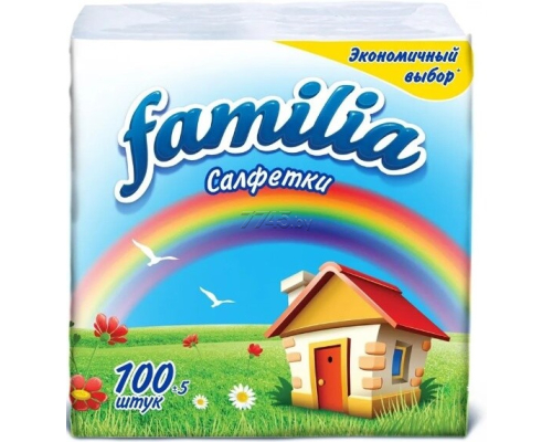 Хуурай сальфетка Familia 24х23см №100 Бишрэлт